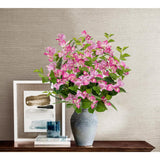 2Pcs Bougainvillea Artificial Flowers Bouquets Pink Fake Flower Silk Flowers With Long Stem Floral Arrangements Faux Bougainvillea Flower Plant For Diy Wedding Party Centerpieces Home Decor