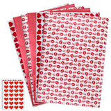45 Sheets Valentine Tissue Paper,Red Gift Wrapping Tissue Paper,Sweet Heart Design Gift Wrap Paper, Big Size Gift Wrapping For Valentine,Diy Crafts Wedding Gift Decorations