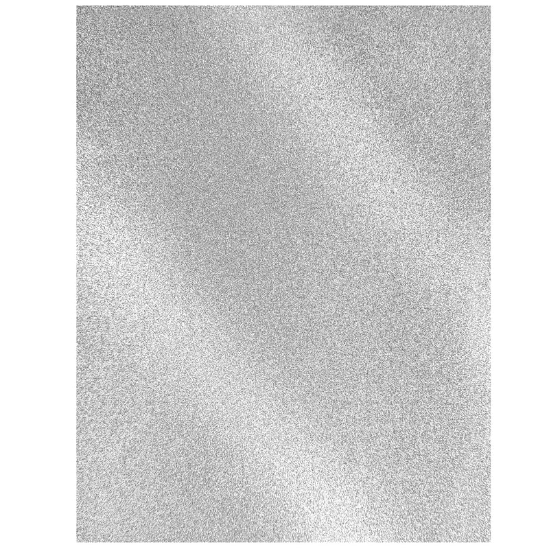 Heavyweight Silver Glitter Cardstock Paper, 50 Sheets (300 Gsm = 110 Lb Cover)