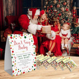 Don'T Say Baby Game,Christmas Games For Party, Christmas Baby Shower Game,Christmas Wooden Clothespins, Christmas Baby Shower Decorations-Dsbb10