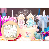 Baby Shower Games - Floral Greenery Gender Reveal/Baby Bump Party Supplies - Pack Of 30 Game Cards(A04)