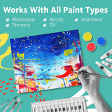 Canvases For Painting - Pack Of 24, 8 X 10 Inch Blank White Canvas Boards - 100% Cotton Art Panels For Oil, Acrylic & Watercolor Paint
