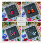 Keychain Resin Molds Silicone With Hole, 43Pcs Uv Resin Jewelry Mold, Epoxy Resin Molds For Keychain Pendant Jewelry Making Molds For Epoxy Resin Earring Mold, Earrings, Necklace