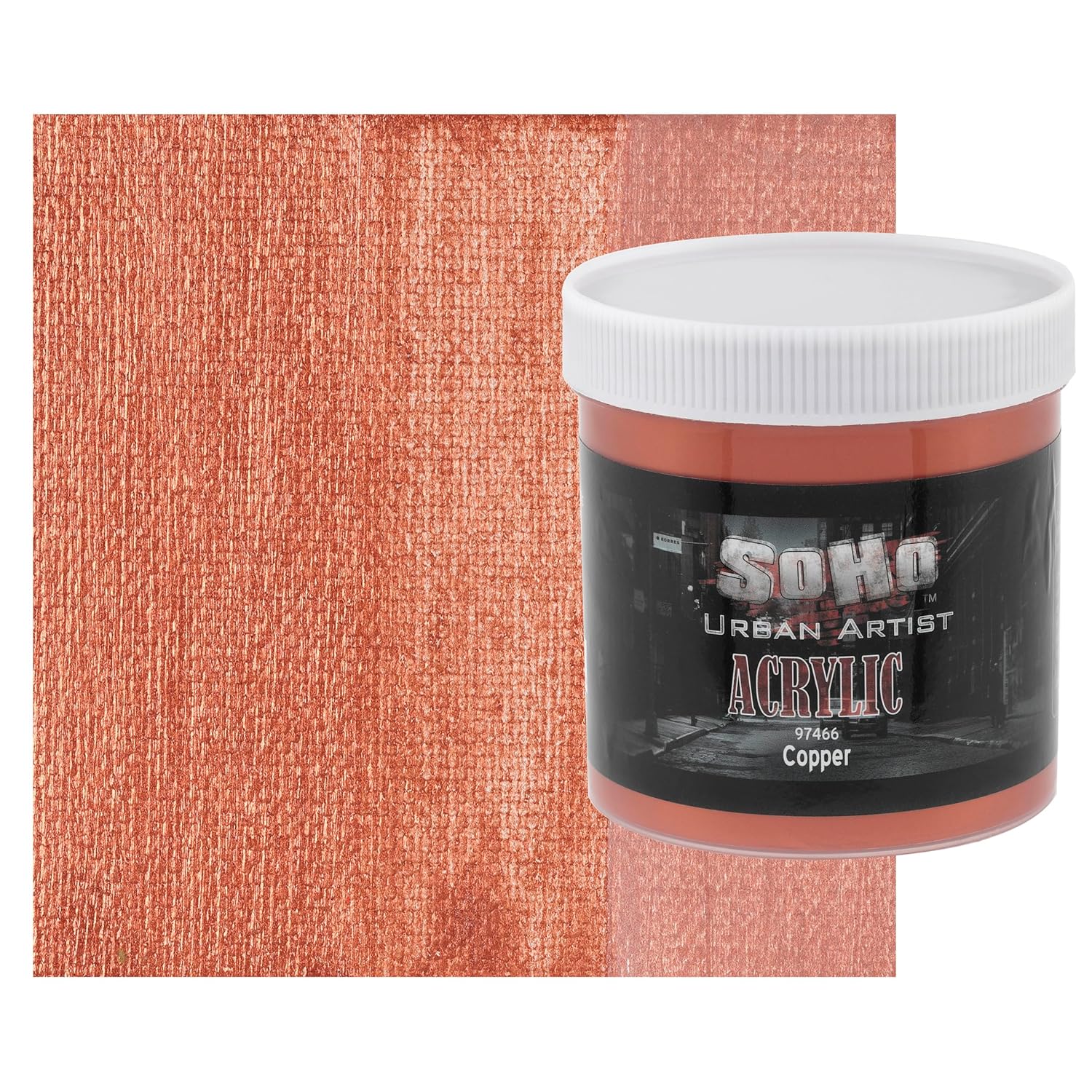 Heavy Body Acrylic Paint - 500 Ml Jar - Copper - Thick, Rich Color, Excellent Coverage, Professional Quality - Artists Acrylic Paint