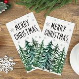 100 Pcs Christmas Guest Napkins Disposable Xmas Tree Paper Napkin Merry Christmas Decorative Party Dinner Hand Towels For Xmas Winter Bathroom Kitchen Holiday Party Supplies