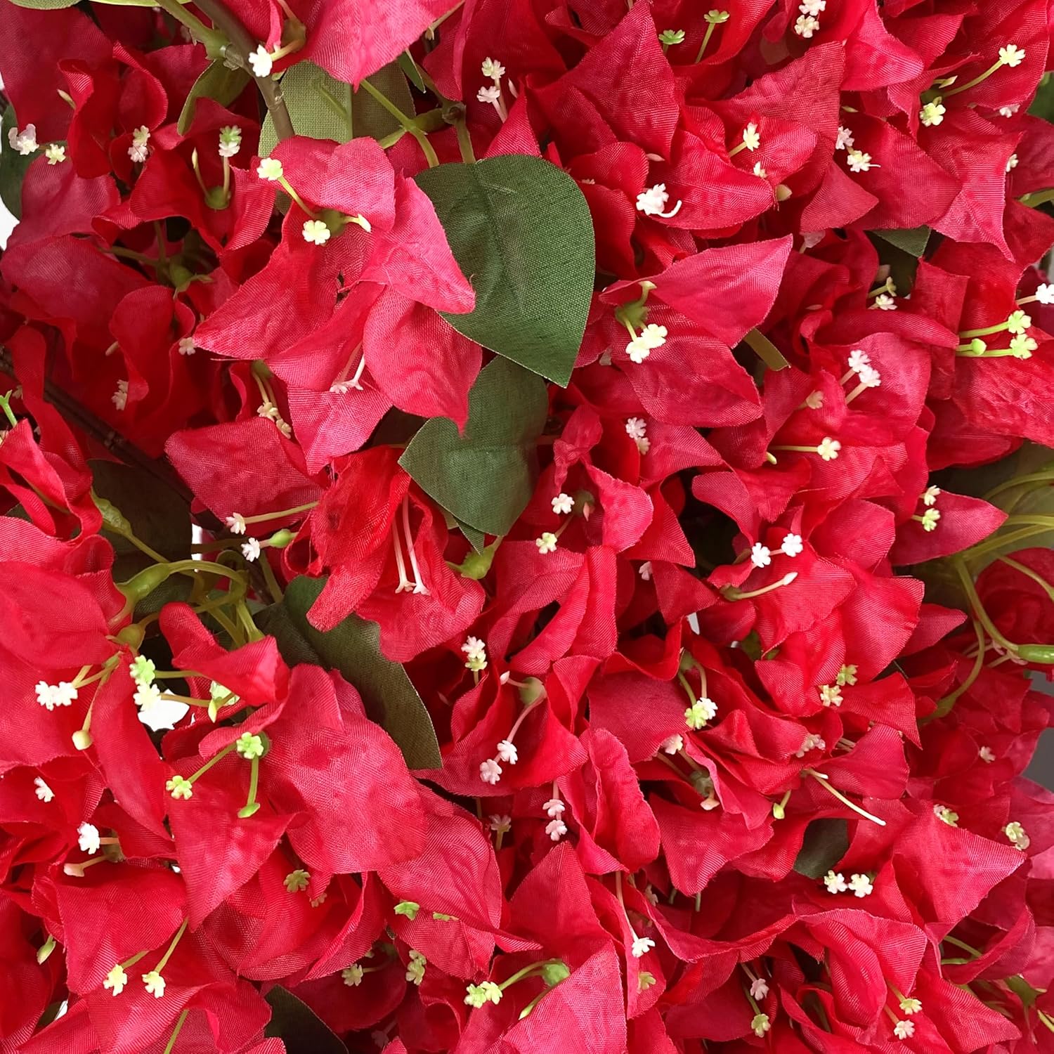 Pack Of 24 - Silk Bougainvillea Branches Artificial Flowers Stem Faux Bougainvillea Floral Hanging Vines For Home Wedding Centerpieces Table Vase Storefront Event Decor (Deep Pink - Pack Of 24)