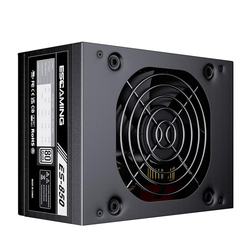 Es850 850W Sfx Power Supply Fully Modular 80+ Platinum Efficiency Psu, Silent