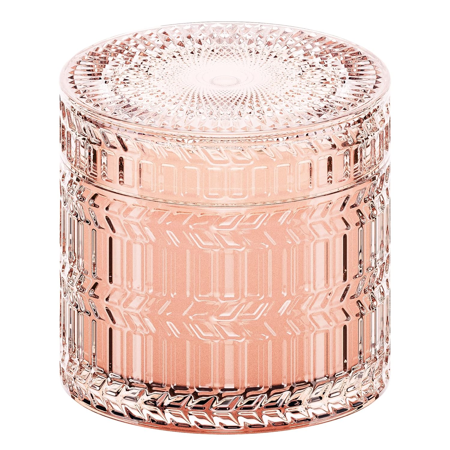 Sandalwood Rose Scented Candle For Home Scented, Santal Wood Wick Decorative Candles, Aromatherapy Candles For Women, Pink Soy Candles Non Toxic Candle, 7.4 Oz 55 Hours Long Burn Time