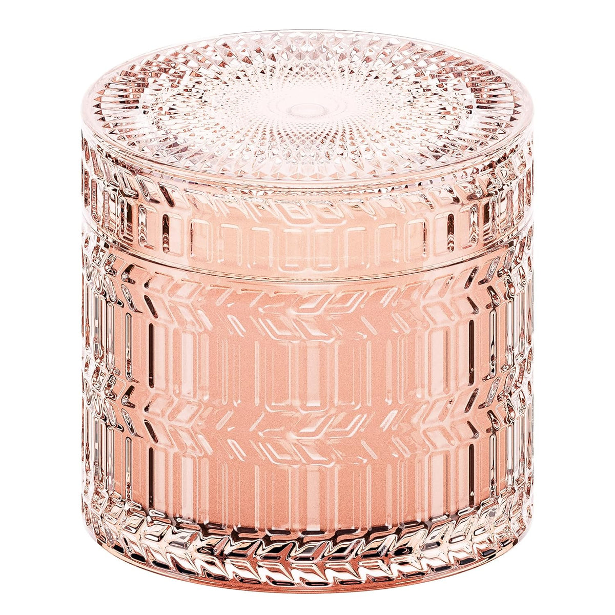 Sandalwood Rose Scented Candle For Home Scented, Santal Wood Wick Decorative Candles, Aromatherapy Candles For Women, Pink Soy Candles Non Toxic Candle, 7.4 Oz 55 Hours Long Burn Time