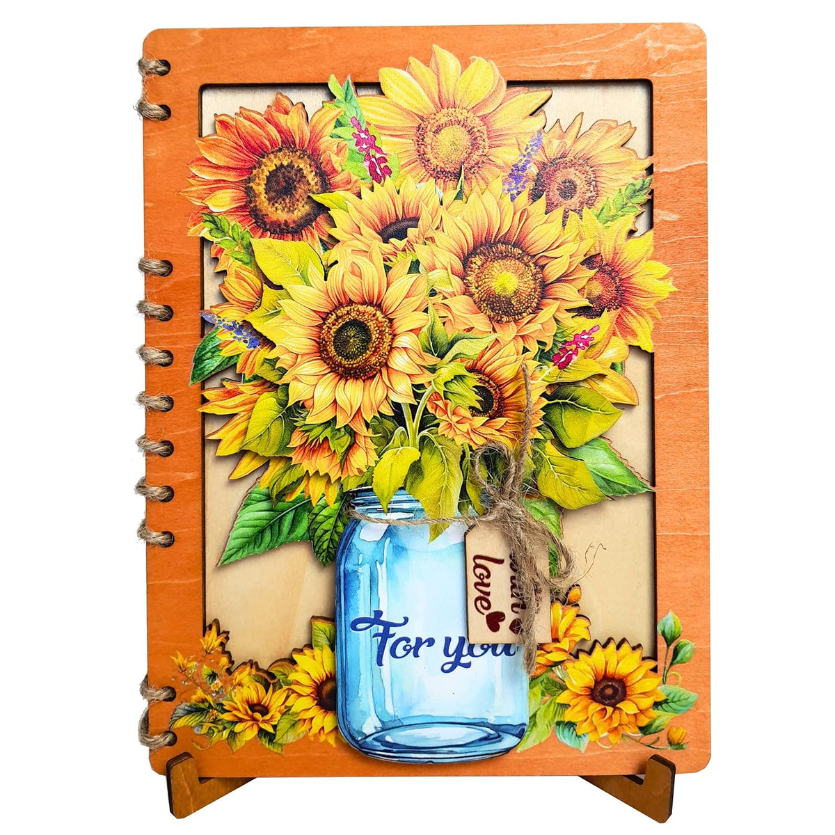 - Wooden Mothers Day Card, 6X8 In Sunflower Mother'S Day Card For Mom, Wife, Daughter, Sister, Grandma, Wood Birthday Gift For Women