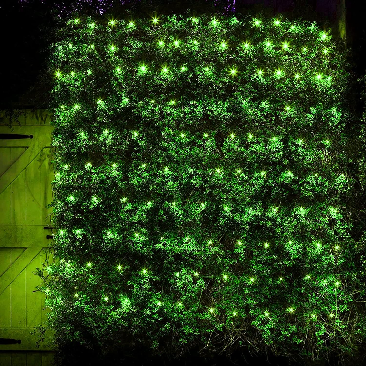 Christmas Net Lights, 360 Led 12Ft X 5 Ft Transparent Wire Waterproof Connectable String Lights With 8 Modes Christmas O