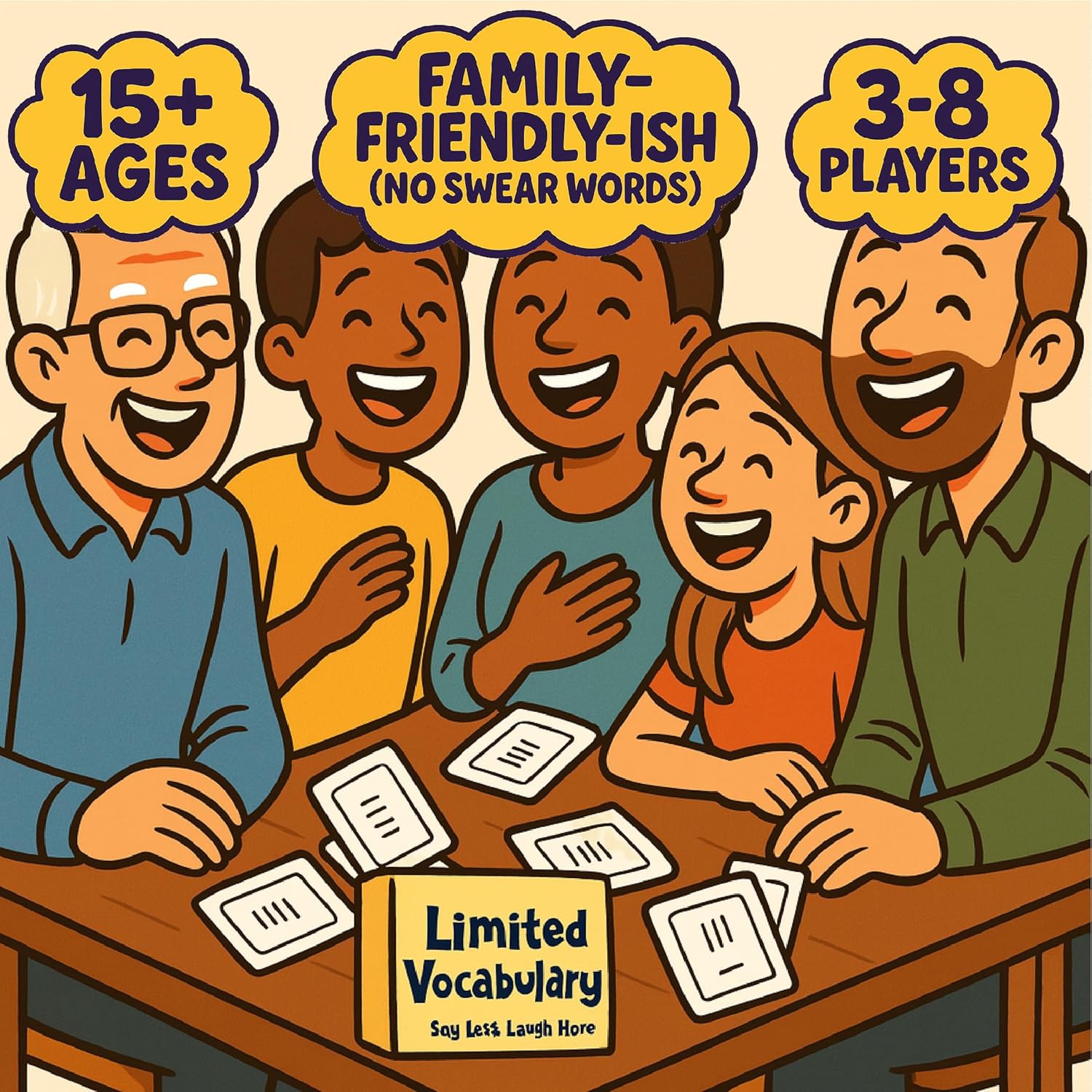 Limited Vocabulary – Hilarious Creative Word Game Of Prompts, Replies, And Inside Jokes - Adult Party Game For Clever Minds And Word Nerds - Great For Family And Friends - Ages 15+, 3-8 Players