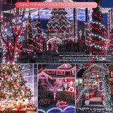 33Ft 100 Led String Lights,Waterproof Twinkle Fairy Lights Plug In With 8 Modes, Christmas Lights Clear Wire For Wedding