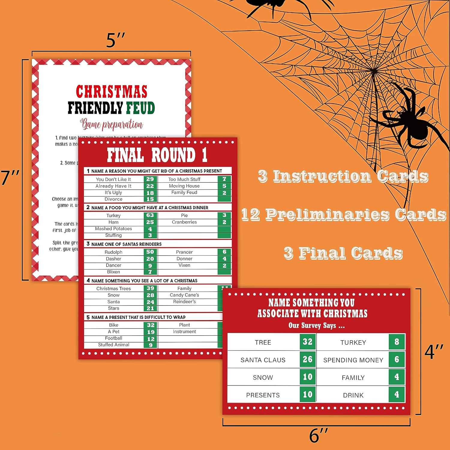 Christmas Friendly Feud Game,Christmas Party Games,Feud Game For Adults,Fall Ice Breaker Games,Classroom Activities Decoration,Christmas Party Supplies,Trivia Cards,S6