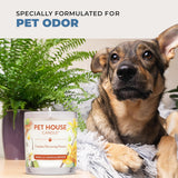 Pet House Candle Plant-Based/Soy - Clean Burning Scented, Long Lasting Pet Odor Candle For Home - Pecan Pie