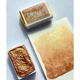 Metallic Watercolor Paint Set,Golden Copper- Full Pans -For Artists, Students, Kids & Hobbyists-Shimmy Watercolor Paints
