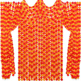 24 Pcs 5 Ft Long Strands Faux Artificial Marigold Flowers Garland For Wedding Party Mantle Decoration Faux Garlands Wedding Garland Diwali Decoration For Home Christmas (Red,Orange)
