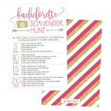 25 Bachelorette Scavenger Hunt Party Games, Girls Night Out Weekend Funny Naughty Cards, Drinking And Dares, Fun Novelty Decoration And Supplies Idea For Adult Woman Ladies Parties