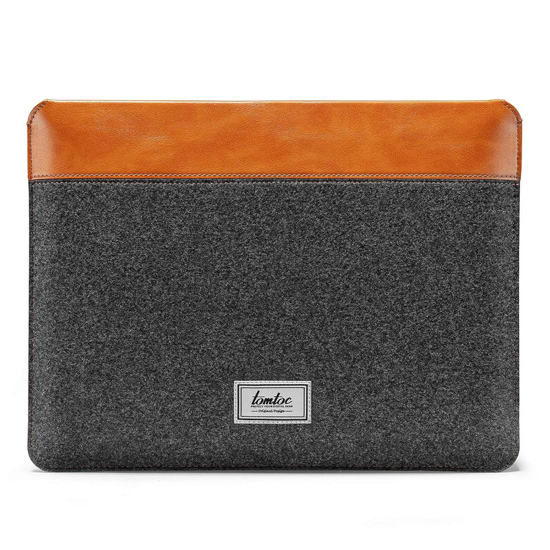 tomtoc Felt & PU Leather Laptop Sleeve for 13-inch MacBook Air M2/A2681 M1/A23