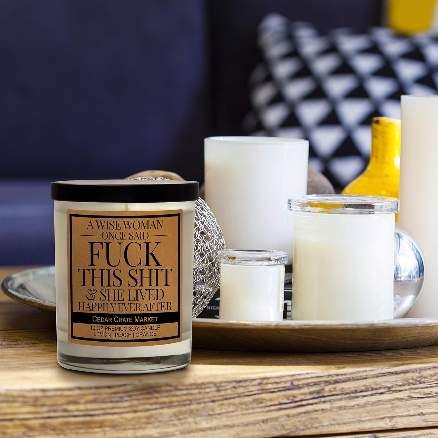 Retirement Gift For Women 2025 - A Wise Woman Once Said F This - Funny Candles Adult Humor, Divorce, Retired Present, Boss Best Birthday Presents For Friends, Coworker, Teacher, Military, Made In Usa