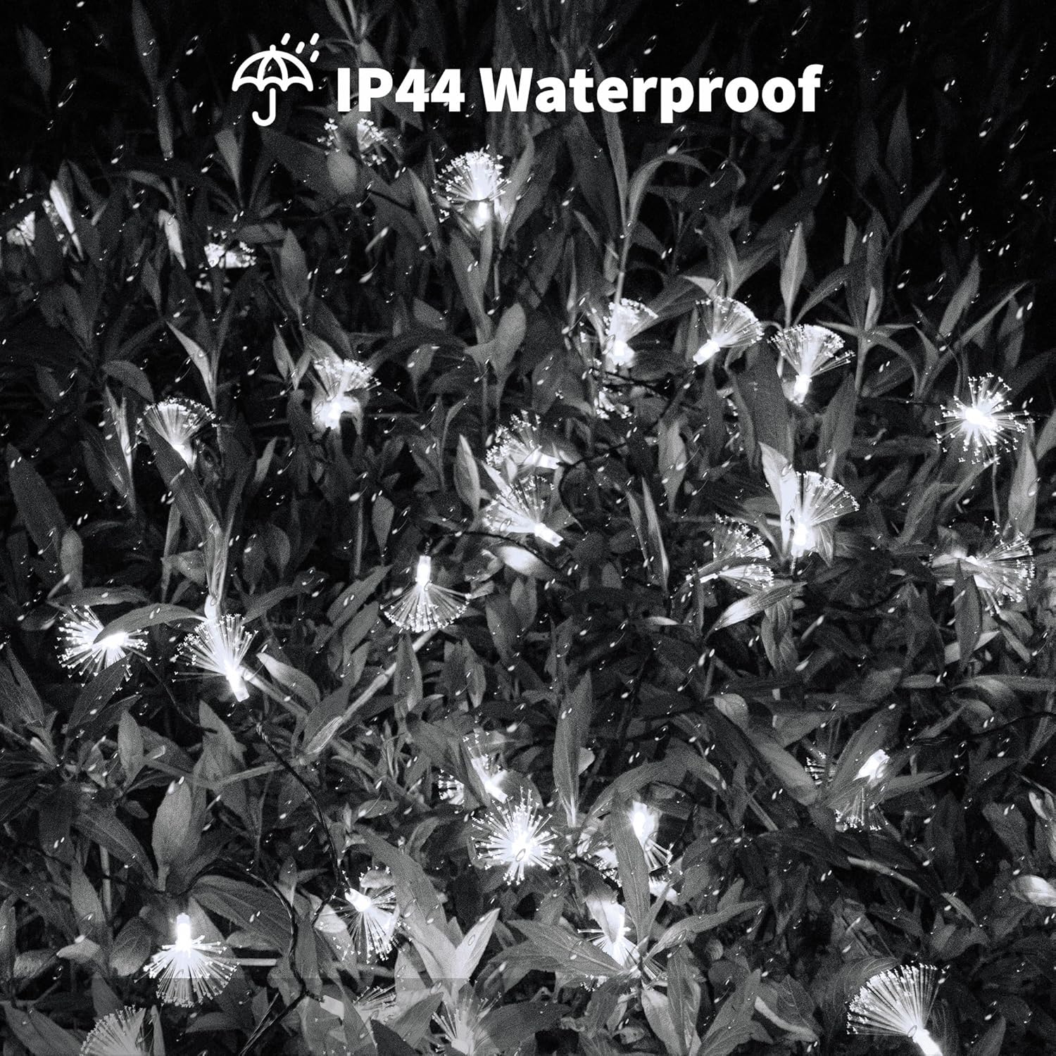 Fiber Optic Fairy Lights Battery Operated, 33Ft 60 Led Mini Fireworks String Lights With Timer, Green Wire Christmas Tre