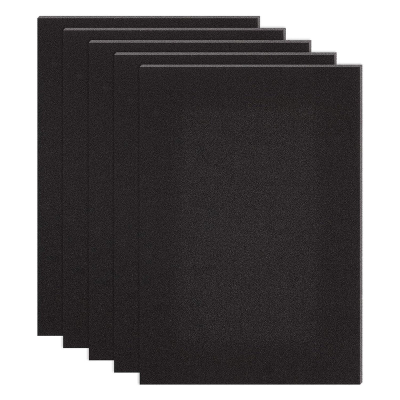 10Pcs Self Adhesive Backed Foam Sheet 12X8 Inch Black Nonslip Eva Foam Pad Mat