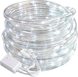 50FT White LED Rope Lights Waterproof Connectable Flexible Tube Lights with 8 Modes for Patio Garden Deck