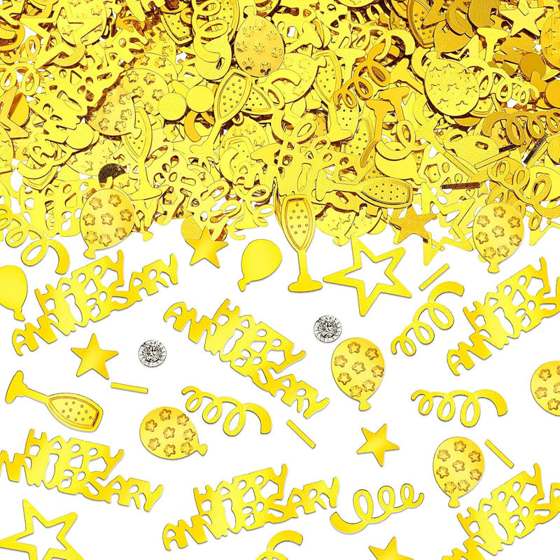 3000 Pieces Happy Anniversary Confetti Anniversary Party Decoration Co