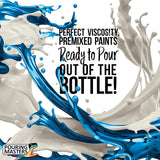 Pouring Masters Navy Blue Ready To Pour Acrylic Pouring Paint - Premium 32-Ounce Pre-Mixed Fluid Acrylic Paint - Fluid Art Supplies For Canvas, Wood, Paper, Tile & Rocks