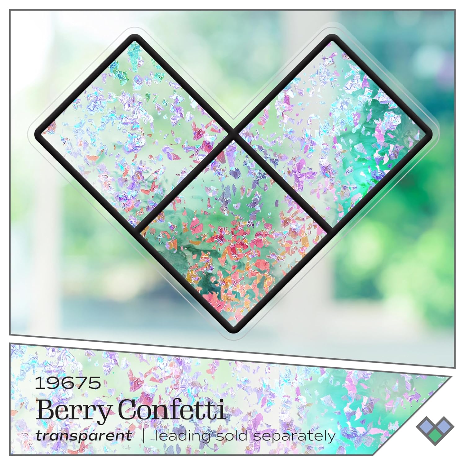 Gallery Glass Berry Confetti Stained Glass Glitter Finish Paint, Perfect for Easy to Apply DIY Arts and Crafts, 19675