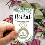 Bridal Shower Scratch Off Game Cards, Neutral Greenery Bridal Raffle Lottery Tickets, Eucalyptus Scratch Off Game For Wedding, Engagement/Bachelorette Party Supplies Decorations (50 Pack)-08