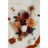 Artificial Flowers For Diy Wedding Decoration Bridal Bouquet Table Centerpieces Flower Garland Arch Flower Decoration Home Decor, Rustic Terracotta