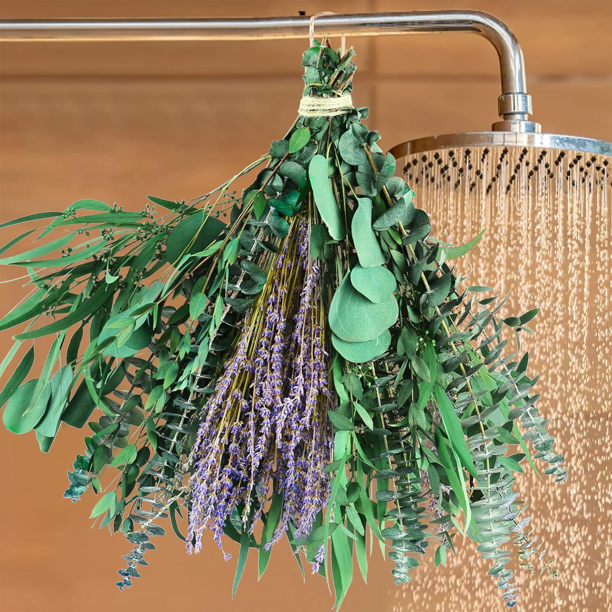 5 Kinds Eucalyptus & Lavender Flowers Bundles For Shower, 17'' Real Plants Leaves, Shower Wedding Home Decor, Shower Eucalyptus Haning Plants, Witchy Decor Aesthetic (75Pcs)