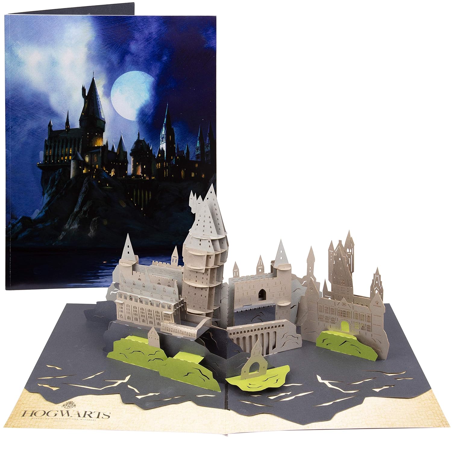 Harry Potter Hogwarts Castle Pop-Up Card - Deluxe Handcrafted Pop Up Card - All Occasions, Blank Inside - 5 X 7