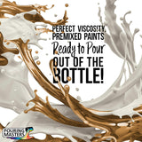 Pouring Masters 24 Karat Gold Ready To Pour Acrylic Pouring Paint - Premium 8-Ounce Pre-Mixed Fluid Acrylic Paint - Fluid Art Supplies For Canvas, Wood, Paper, Tile & Rocks