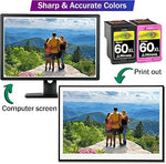 60XL Ink, Remanufactured 2-Pack (Black/Color) for Envy, Photosmart