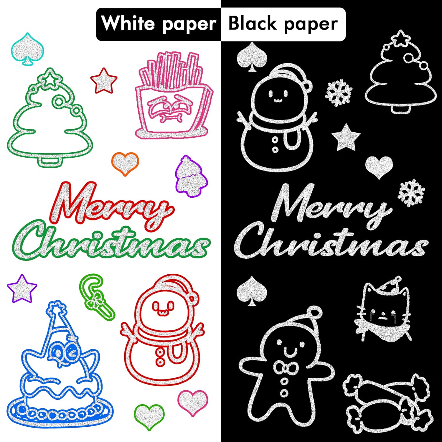 Double Line Outline Permanent Markers, 28 Colors Squiggles Shimmer Markers Set, Self Outline Metallic Marker Pens For Art, Drawing, Doodling, Card Making, Christmas Card, Diy Crafts