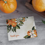 Little Cutie Thank You Greeting Cards / 24 Clementine Baby Shower Gratitude Note Cards With White Envelopes / 6 Adorable Little Cuties Fruit Thanks Designs / 3 1/2" X 4 7/8" Citrus Appreciation Cards