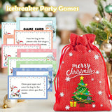 Christmas Passing Game Set, Christmas Games For Families, Funny Xmas Party Game Cards With A Passing Bag For Family Friends, Family Games Night,Team Ice Breaker Games - 04