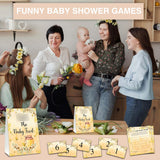 Find The Baby Food Party Games, Honey Bee Baby Shower Game Set (1 Standing Sign + 20 Answer Cards + 6 Number Cards), Sunflowers Name The Baby Food Game, Baby Shower Favors Decorations(09)