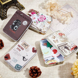 4Pcs Vintage Metal Tin Box Gift Card Holder Rectangular Tinplate Box Containers Christmas Small Wrap Boxes With Lids Hinged Storage Cans For Home Kitchen Candles Jewelry Coin Cake Biscuits