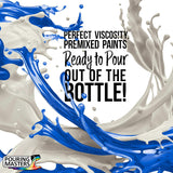 Pouring Masters 8 Color Ready-To-Pour Acrylic Pouring Paint Set, With Silicone Oil & Gloss Medium, 8Oz Bottles For Canvas & Crafts