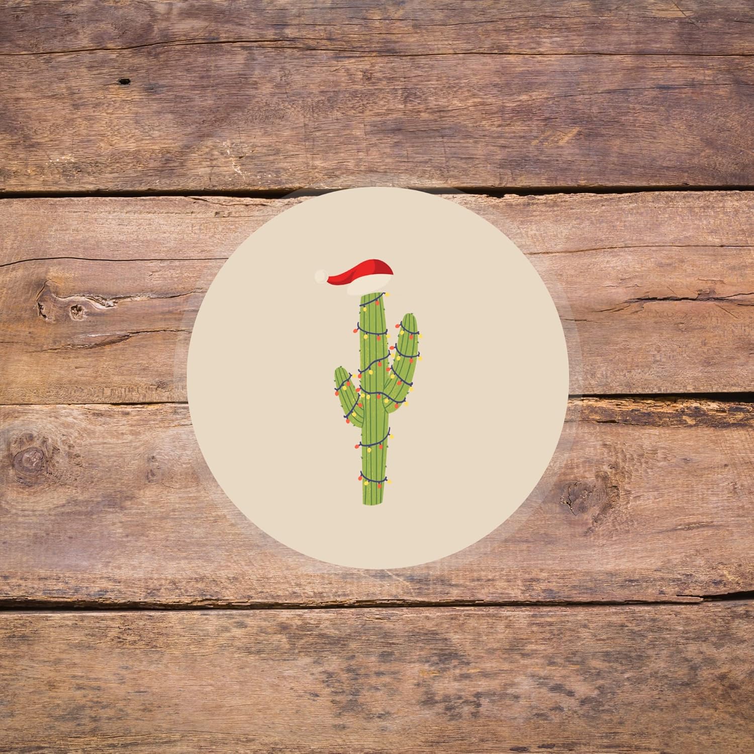 Freshie Christmas Holiday Cardstock Cutouts Rounds 2.5” In Random Mix | 24Pk| For Scented Aroma Beads Bake With Mold For Car Freshie Designs, Western, Santa Leopard Print, Cactus With Lights, Plaid