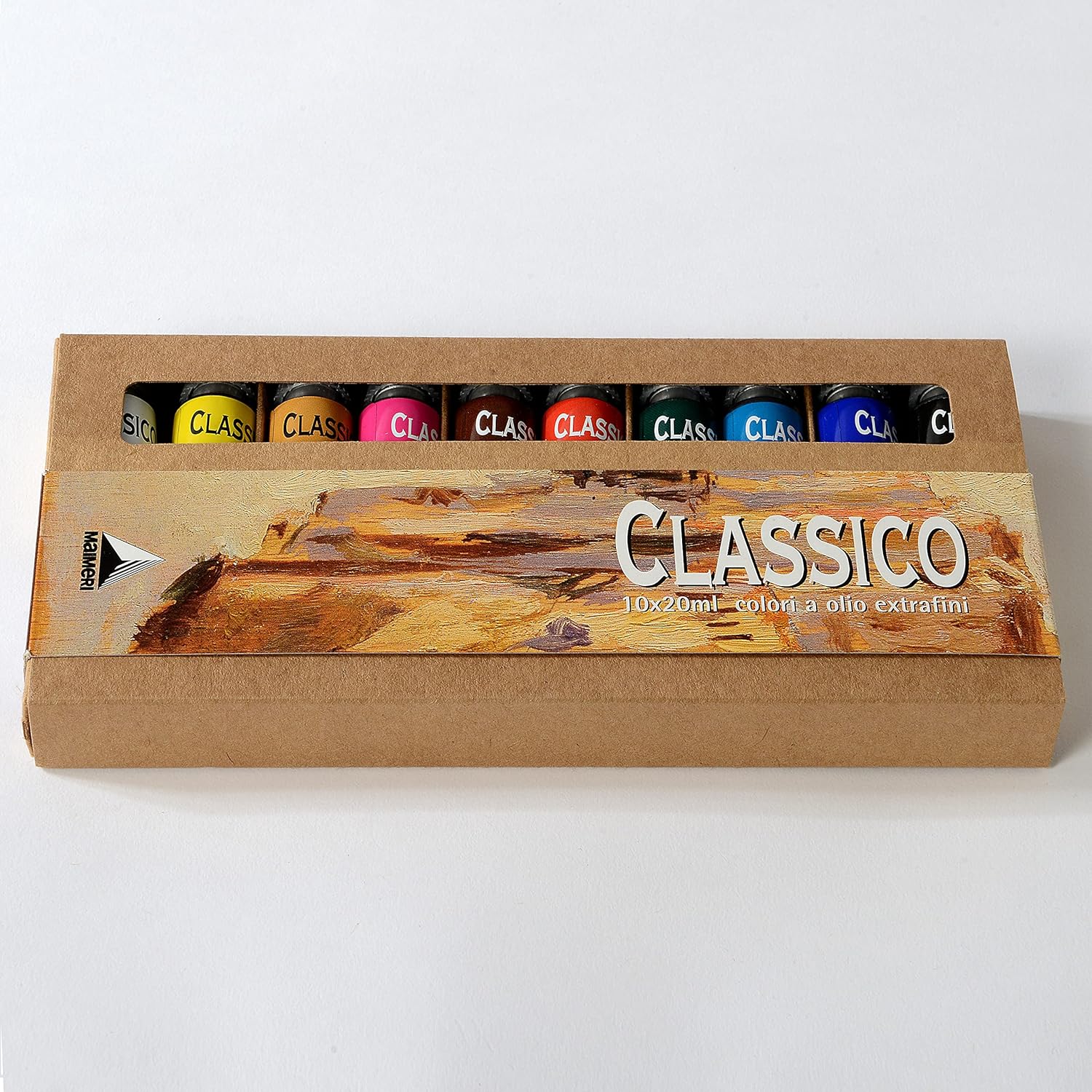 Maimeri Classico Fine Art Oil Paint Set, 10 x 20ml Assorted Colours, Ideal for Professional Artists