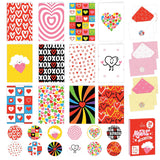 24 Pack 4X6In Blank Valentines Cards For Adults With Envelopes And Stickers, 12 Charming Heart Designs For Kids, Loved Ones, Family, Friends - Gifting Mailing
