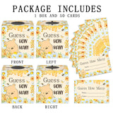Guess How Many Cards, Winnie Baby Shower Games, Baby Shower Game With Box And 50 Guessing Cards, Gender Reveal Party Favor, Baby Shower Honey Decorations, Newborn Birthday Party Games Supplies