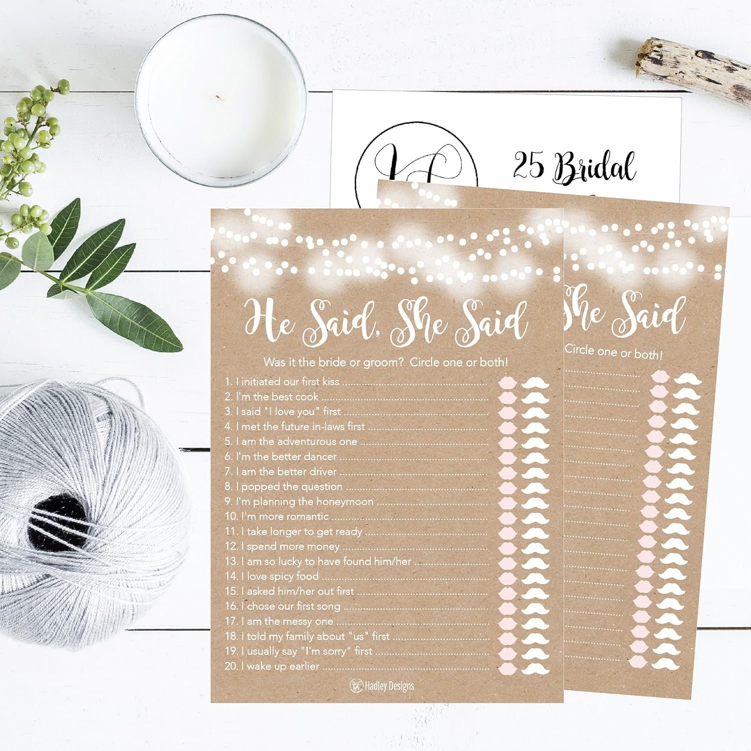 Rustic Bridal Shower Games For 25 Guests – Fun And Hilarious Bridal Games For Showers, Wedding Shower, Engagement, Classy Party Activities