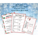 Christmas Feud Games, Friendly Feud Games, Family Activity, Family Games For Game Night, Baby Shower Game, Party Supplies For Adults, Xmas Holiday Party Game And Activity Decorations (F003)