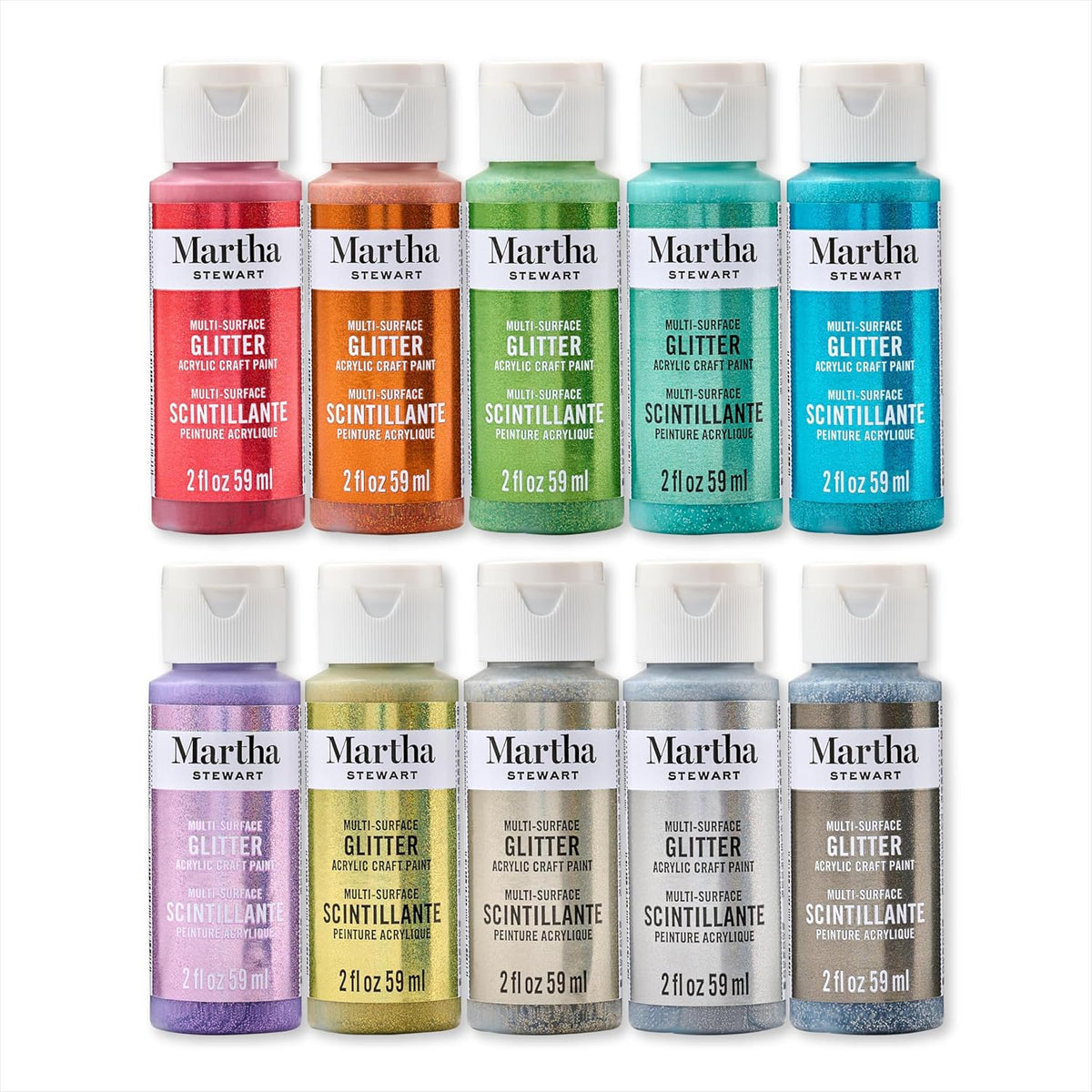 Martha Stewart, Multi-Surface Specialty 10 pc Paint Set, Studio Lights