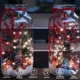 4 Pack Christmas Fairy Lights Battery Operated 16.4Ft 50 Leds Silver Copper Wire Twinkle Lights With 2 Lighting Modes Fo